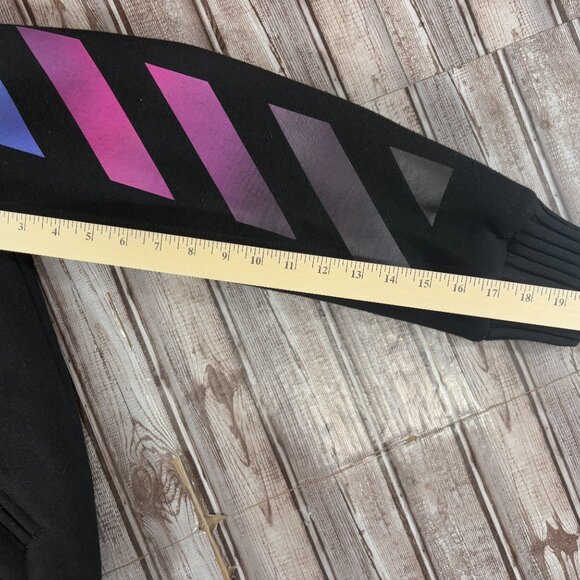 Off-White wool blend varisity jacket size Medium color black multi - Picture 3 of 10